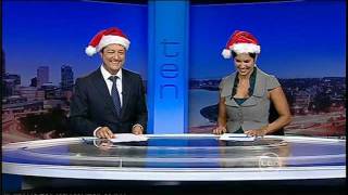 Ten News Perth Christmas Hat Closer 23122011 [upl. by Harte]