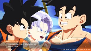 Dragon Ball FighterZ  Trunks amp Goten See Frieza amp Fusion To Gotenks [upl. by Eatnuahc]