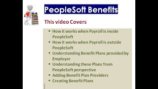 How Benefit Process works  PeopleSoft Benefits [upl. by Cleti]