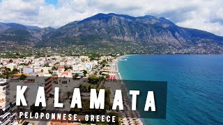 Kalamata Beach by drone Peloponnese  GREECE 🇬🇷 [upl. by Aihtela971]