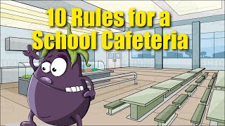 School Cafeteria Food Guide for Kids  10 School Cafeteria Rules [upl. by Assilana]