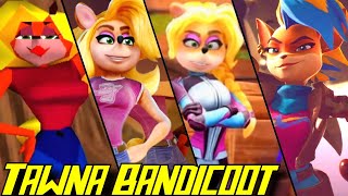 Evolution of Tawna in Crash Bandicoot Games 19962020 [upl. by Okramed630]