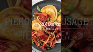 Sheet Pan Pierogi with Sausage Onions and Peppers Recipe [upl. by Dickie]