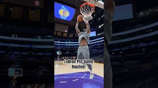 LeBron James PREGAME Routine 👑 nba lebron shorts [upl. by Svensen75]