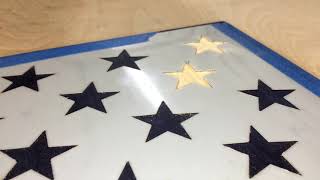 Carving Wooden Flag Stars the Easy Way [upl. by Merrie877]