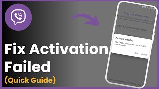 How To Fix Viber Activation Failed [upl. by Edurtreg809]