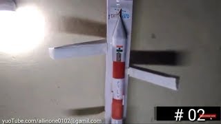 How to make a rocket  ISRO PSLV Rocket model  how to make a isro pslv rocket at home [upl. by Nadean]