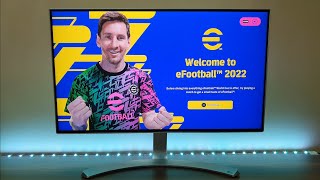 Efootball PES 2022 Gameplay on PS4 Slim [upl. by Elleoj]