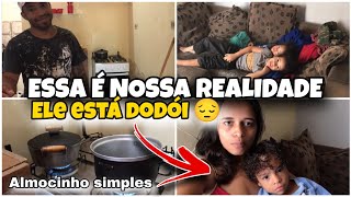 COMO ESTAMOS NOS VIRANDOALMOÇO SIMPLES😋ELE ESTÁ MAL🤒😔 [upl. by Roxanna]