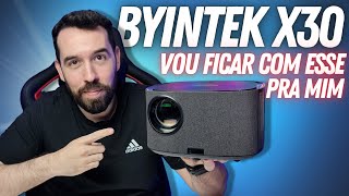 MEU NOVO PROJETOR DE USO PESSOAL  LANÃ‡AMENTO BYINTEK X30 FULL HD [upl. by Caitrin]