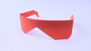 How to make glasses out of paper Origami Glasses [upl. by Ahsekat759]