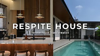 A Transformation from a 50yearoldterrace house to an Open Space Modern Tropical Villa  Home Tour [upl. by Adnerb]