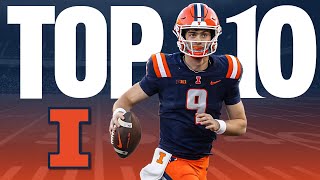 Illinois Fighting Illini TOP 10 Football Players for 2024 [upl. by Yeldarb587]