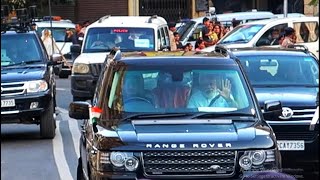 🇮🇳 PM Modi Range Rover Car Entry  Modi Convoy [upl. by Darrell762]