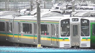 配給前！ 南武線浜川崎支線用 E127系 転用改造完了し クモヤ143に牽引され構内移動 着発線に留置される！2023529 panasd 3106 [upl. by Poyssick]