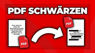 PDF schwärzen und unleserlich machen kostenlos auf PC amp Handy  Tutorial [upl. by Stochmal388]