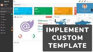 Blazor  Setup Custom Bootstrap Template  AdminLTE Theme [upl. by Vinay]