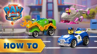 PAW Patrol Movie Deluxe Vehicles 🐶 How To Play [upl. by Hazaki]