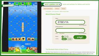 Tutorial Word Chums Cheat at wordgrabbercom [upl. by Ennairam]