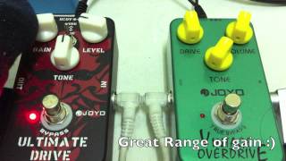 Joyo Ultimate Drive and Vintage Overdrive Demo [upl. by Nitnilc500]