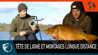 Pêche de la carpe  Carpfishing  Tête de ligne et montages longue distance [upl. by Marlin]