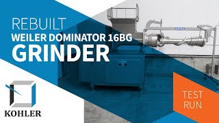 Weiler Dominator 16BG Grinder  Frozen Block In Plant Test Run [upl. by Helman629]