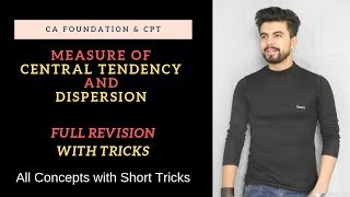 Measure of Central Tendency and Dispersion Full Revision with Tricks  MOCT  Dispersion  Mean  QD [upl. by Ecinev]