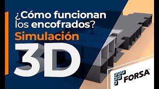 Simulación 3D  Construcción con encofrados FORSA PLUS [upl. by Ydoc]