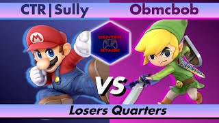 Center Stage 66  CTR Sully Mario vs Obmcbob Toon Link  Super Smash Bros Ultimate SSBU [upl. by Rorie]