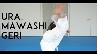 URA MAWASHI GERI  karate hook kick  TEAM KI [upl. by Ameerahs]