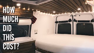 Van Conversion Cost  Ford Transit Connect Camper [upl. by Nesiaj767]