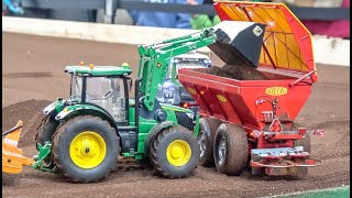 Insane modified RC Tractors Farming in 132 scale [upl. by Yssirk330]