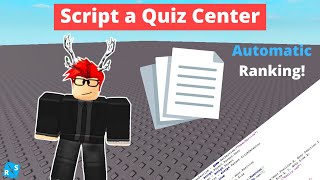 Roblox Scripting Tutorial How to Script an Automatic Quiz Center [upl. by Aerdnahs236]