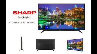 Sharp 50 Inch 4K UHD Easy Smart LED TV With 4TC50AH1X [upl. by Colbert]