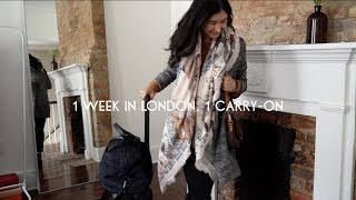 1 Week In London In A CarryOn  How To Pack Light For Europe [upl. by Moses]