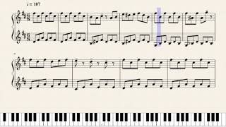 Fallen Down Reprise  Undertale  Sheet Music [upl. by Aidiruy]