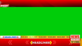 Green Screen News Headlines  Complete Setup  News Frame [upl. by Wileen249]