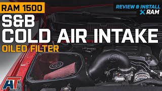 20192020 RAM 1500 SampB Cold Air Intake w Oiled Cleanable Cotton Filter Review amp Install [upl. by Jack48]