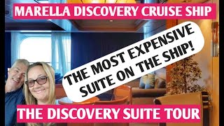 The most EXPENSIVE cabin on the Marella Discovery Cruise Ship  The Royal Suite Tour [upl. by Hakeber818]