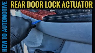 How To Replace The Rear Door Lock Actuator On An Acura MDX [upl. by Cataldo]