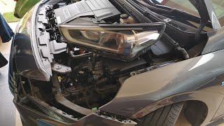 How to change HID bulb on Hyundai Ioniq [upl. by Nylessoj143]