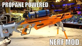 Propane Powered Nerf Blaster [upl. by Yzdnil]