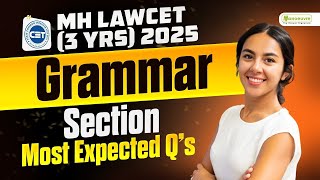 MHCET LAW 3 Yrs 2025 Important Questions From Grammar  English Section Preparation [upl. by Neelyahs]