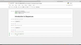 Introduction to Sequences with Python [upl. by Hampton]