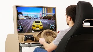 How to Build Sim Racing Cockpit Works with Any GameConsole [upl. by Nappie38]