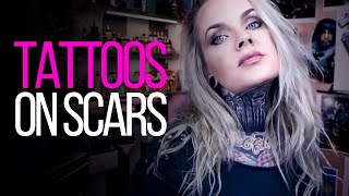 TATTOOING ON SCARS ★ TATTOO ADVICE ★ by Tattoo Artist Electric Linda [upl. by Iatnwahs]