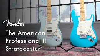 American Professional II Stratocaster  American Professional II Series  Fender [upl. by Eimmak939]