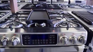 GE Café 30Inch Freestanding Double Oven Gas Range CCGS990SETSS  Tasco Product Showcase [upl. by Aivek]