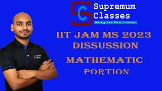 IIT JAM MS 2023  Mathematics portion complete solution  9599757904 [upl. by Aicylla]