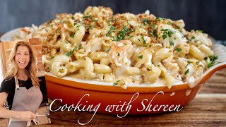 Steakhouse Lobster Mac and Cheese Recipe  HOW TO MAKE TENDER LOBSTER TAILS [upl. by Trawets]